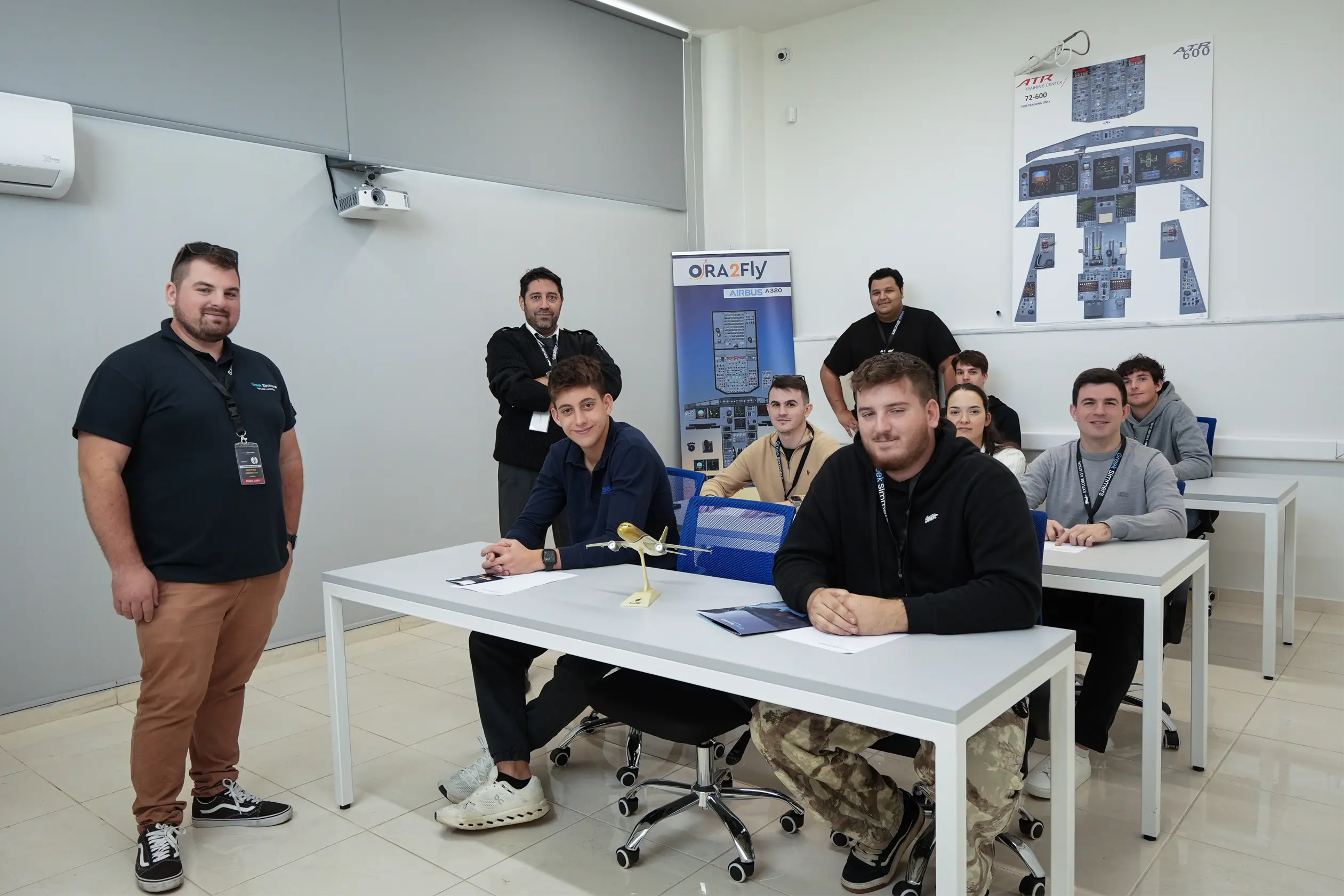 GreekSimmers flight simulator experience room